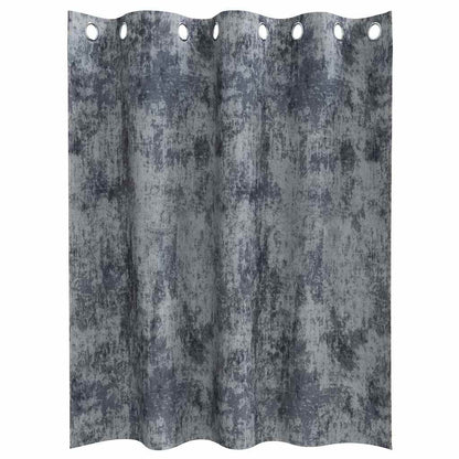 Tende in Velluto 2 pcs Grigio Argento 140 x 140 cm Velluto | homemem39