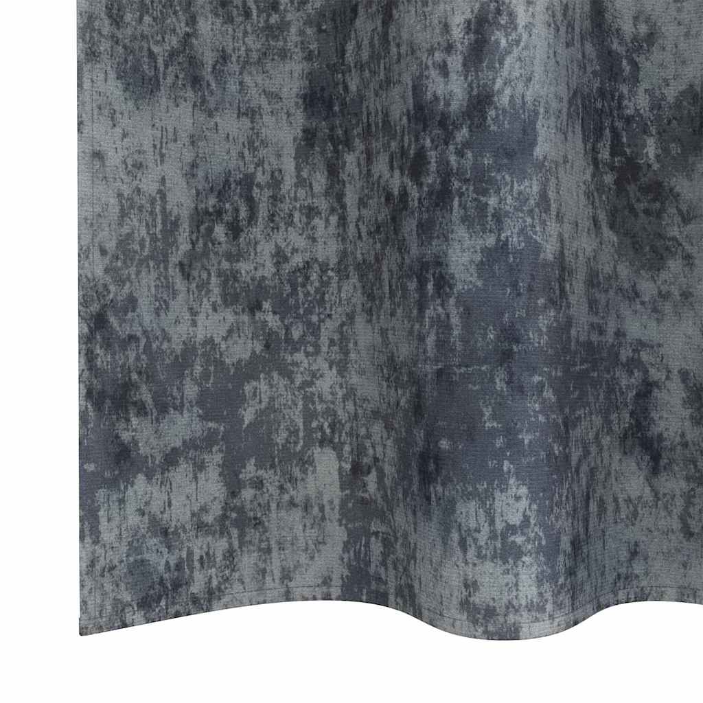 Tende in Velluto 2 pcs Grigio Argento 245 x 140 cm Velluto | homemem39
