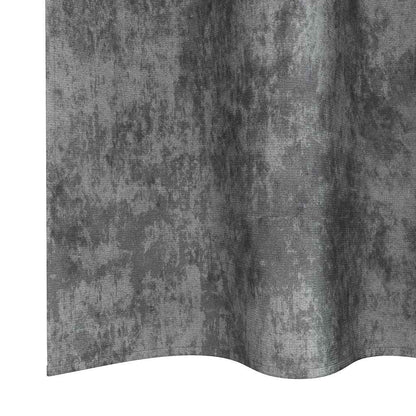 Tende in Velluto con tende 2 pcs Grigio 175 x 140 cm Velluto | homemem39