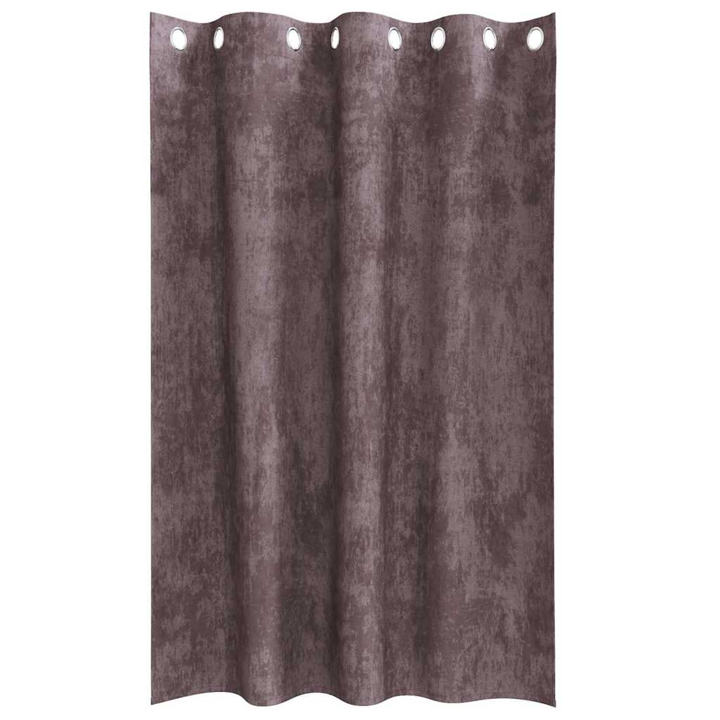 Tende in Velluto con tende 2 pcs Marrone 175 x 140 cm Velluto | homemem39