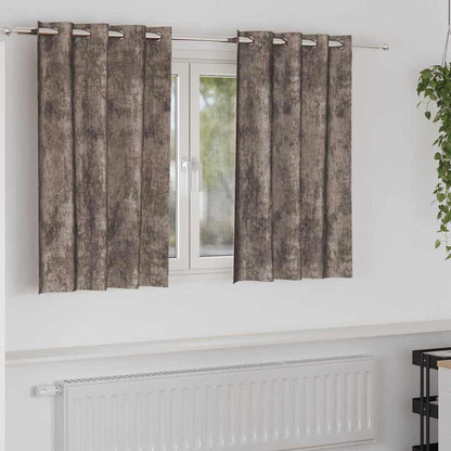 Tende in Velluto 2 pcs Cappuccino 140 x 140 cm Velluto | homemem39