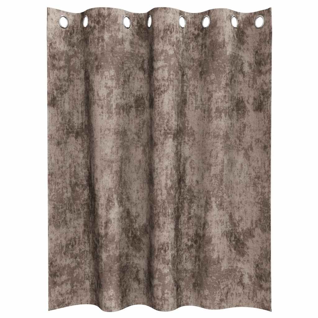 Tende in Velluto 2 pcs Cappuccino 140 x 140 cm Velluto | homemem39