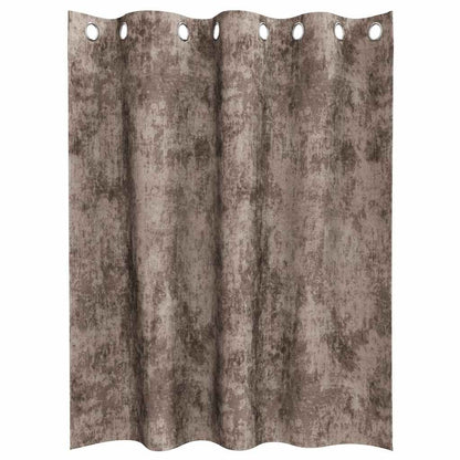 Tende in Velluto 2 pcs Cappuccino 140 x 140 cm Velluto | homemem39