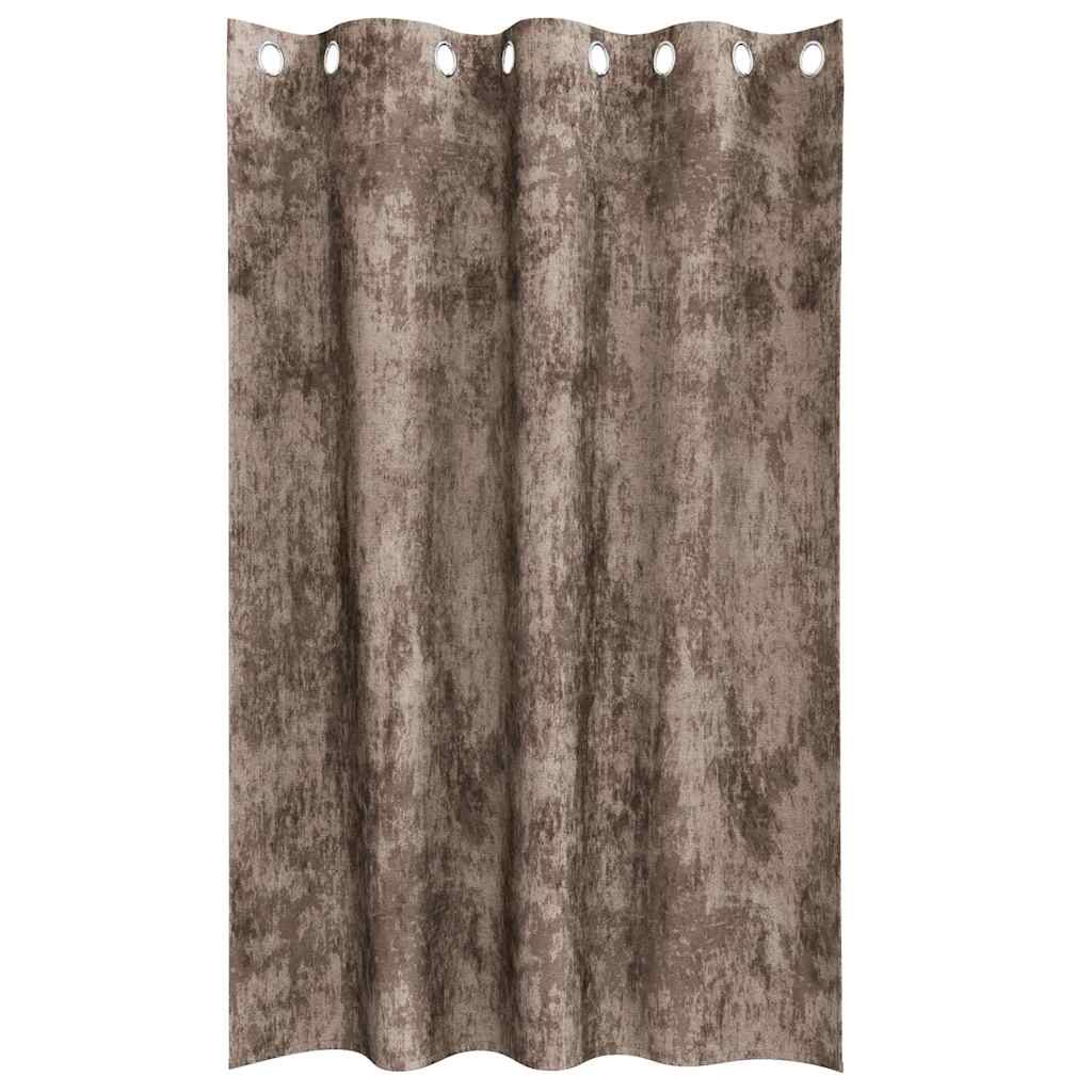 Tende in Velluto 2 pcs Cappuccino 175 x 140 cm Velluto | homemem39