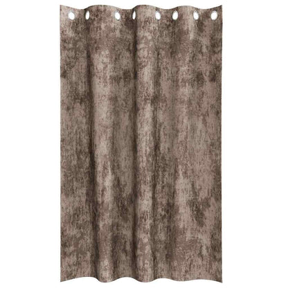 Tende in Velluto 2 pcs Cappuccino 175 x 140 cm Velluto | homemem39