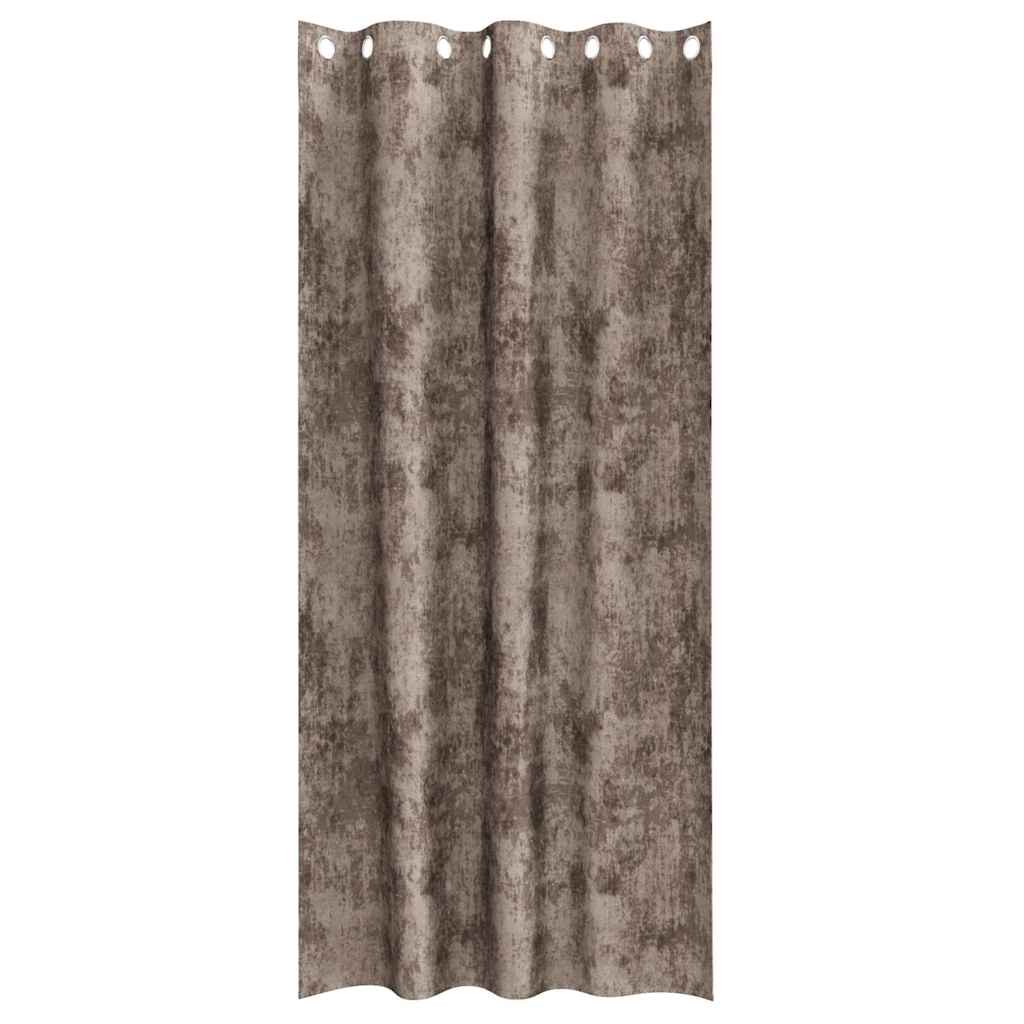 Tende in Velluto 2 pcs Cappuccino 225 x 140 cm Velluto | homemem39