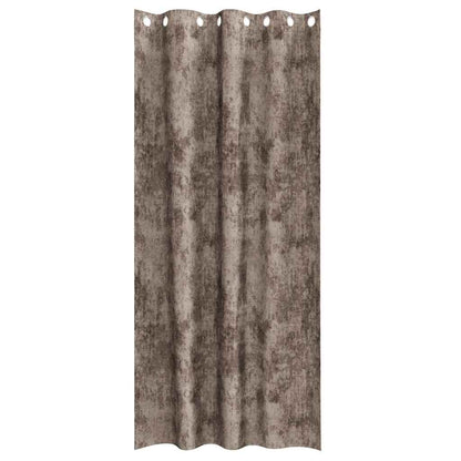 Tende in Velluto 2 pcs Cappuccino 245 x 140 cm Velluto | homemem39