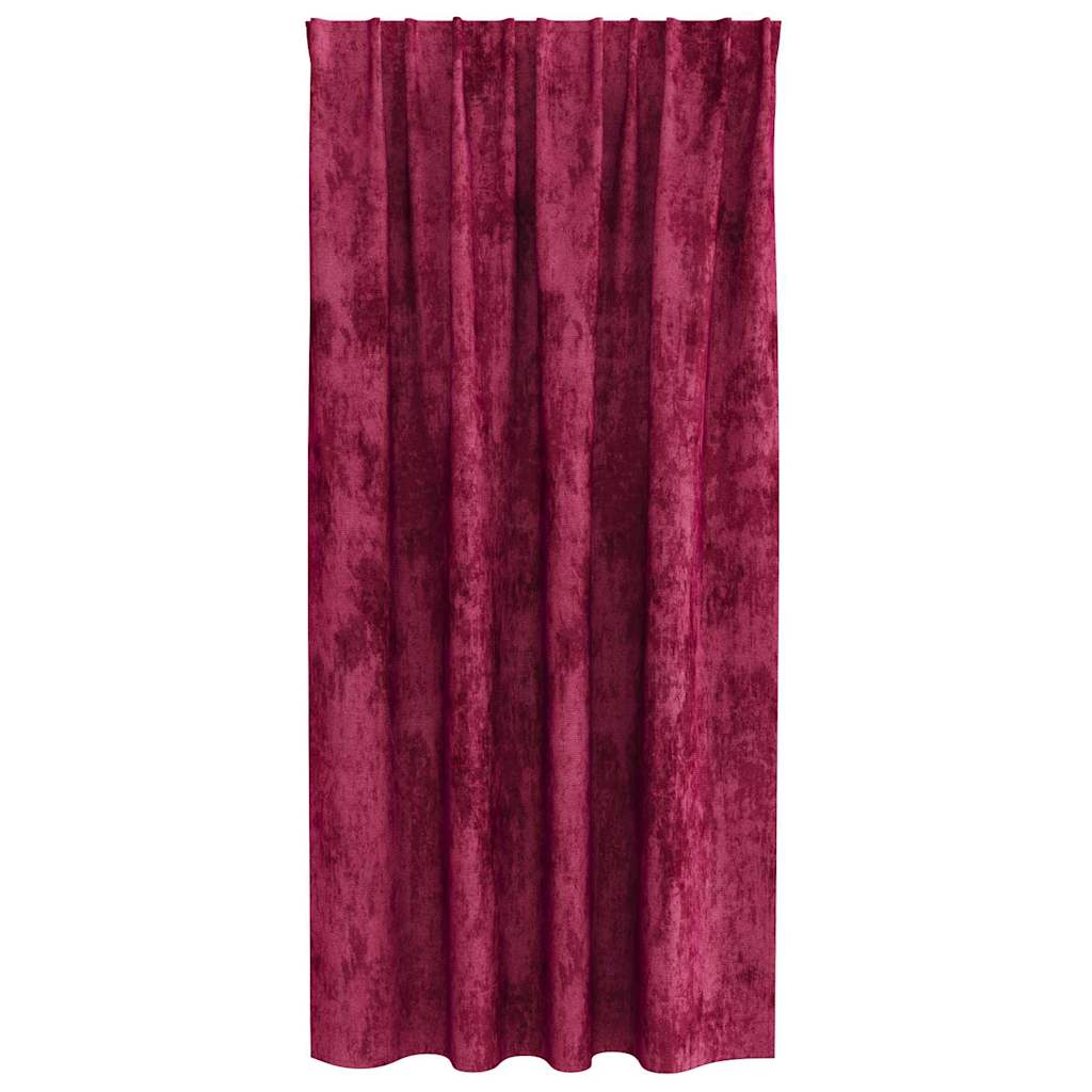 Tende in Velluto 2 pcs Rosso vino 175 x 140 cm Velluto | homemem39