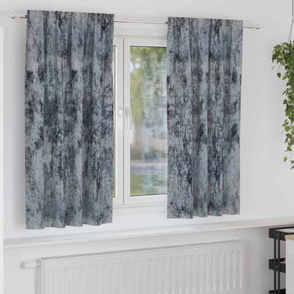 Tende in Velluto 2 pcs Grigio Argento 175 x 140 cm Velluto | homemem39