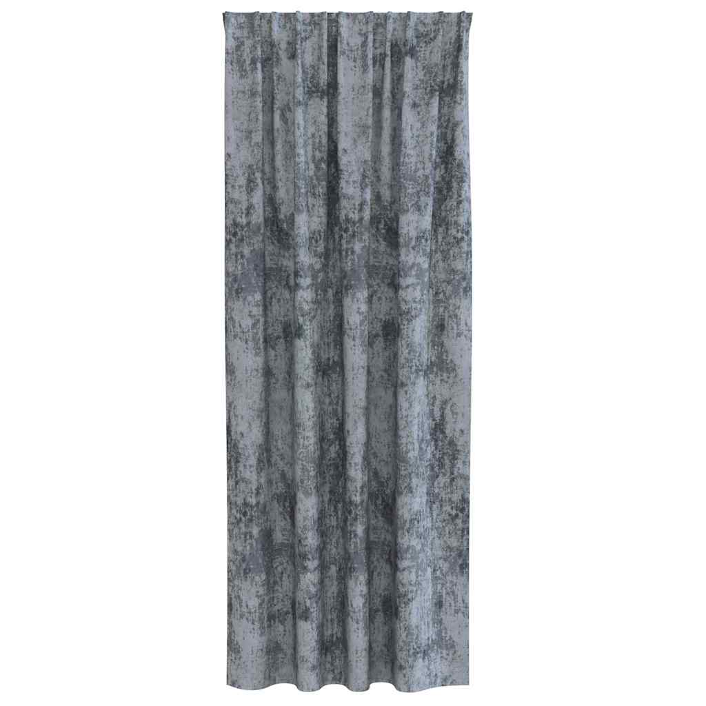 Tende in Velluto 2 pcs Grigio Argento 225 x 140 cm Velluto | homemem39