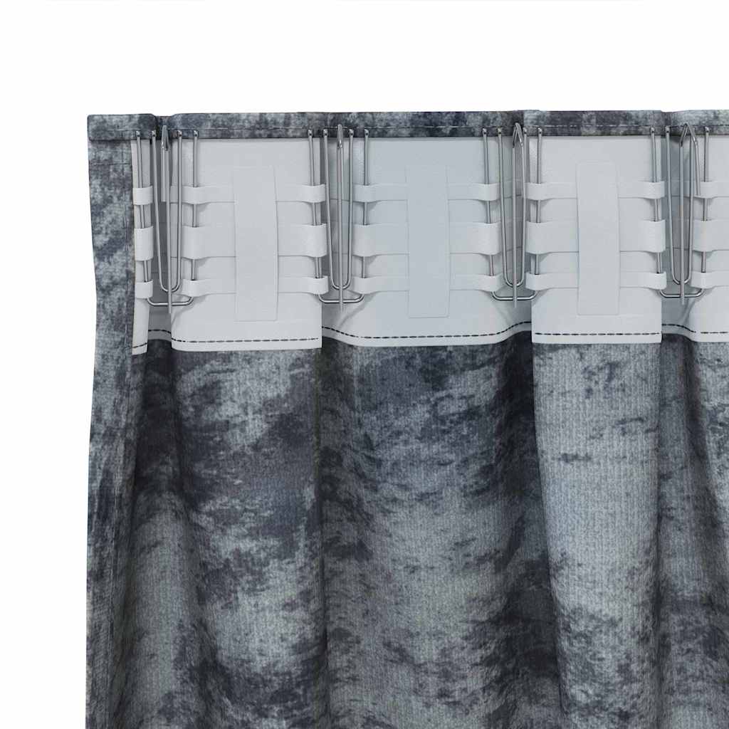 Tende in Velluto 2 pcs Grigio Argento 245 x 140 cm Velluto | homemem39