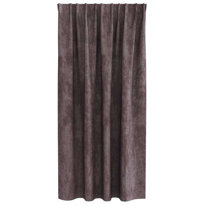 Tende in Velluto con tende 2 pcs Marrone 175 x 140 cm Velluto | homemem39