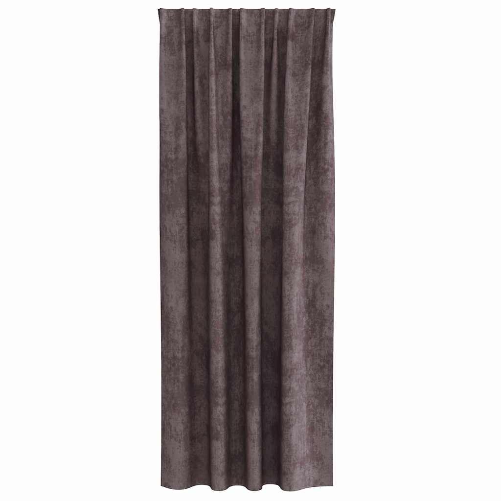 Tende in Velluto con tende 2 pcs Marrone 225 x 140 cm Velluto | homemem39