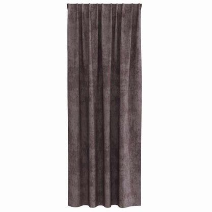 Tende in Velluto con tende 2 pcs Marrone 260 x 140 cm Velluto | homemem39