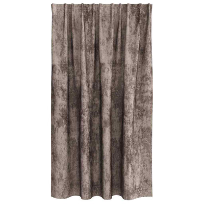 Tende in Velluto 2 pcs Cappuccino 140 x 140 cm Velluto | homemem39