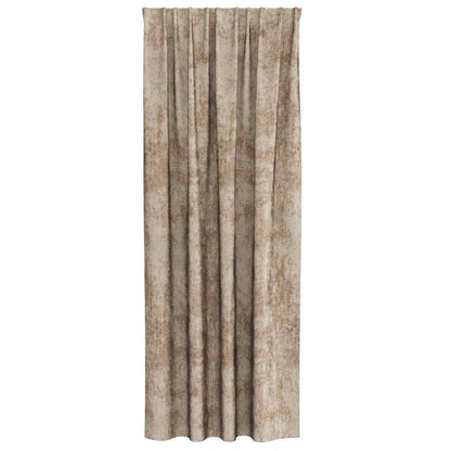 Tende in Velluto con tende 2 pcs Champagne 225 x 140 cm Velluto | homemem39