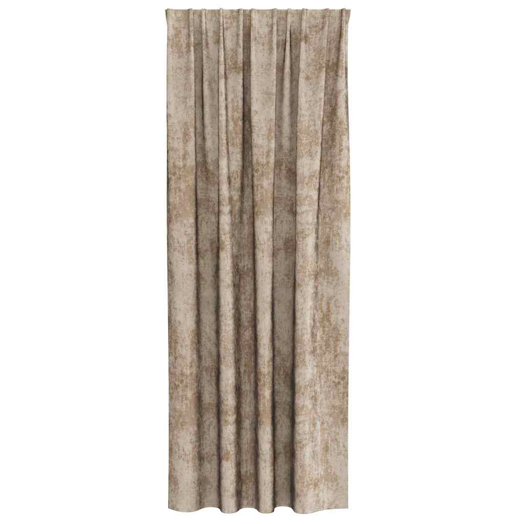 Tende in Velluto con tende 2 pcs Champagne 260 x 140 cm Velluto | homemem39