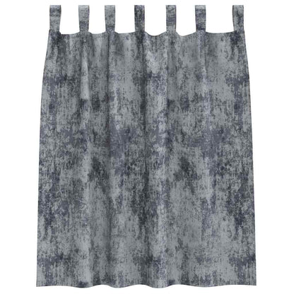 Tende in Velluto 2 pcs Grigio Argento 140 x 140 cm Velluto | homemem39