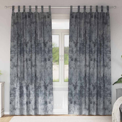 Tende in Velluto 2 pcs Grigio Argento 260 x 140 cm Velluto | homemem39