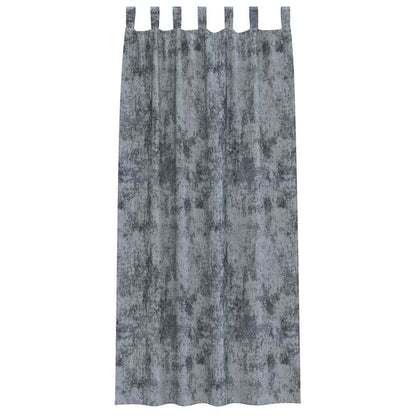 Tende in Velluto 2 pcs Grigio Argento 260 x 140 cm Velluto | homemem39