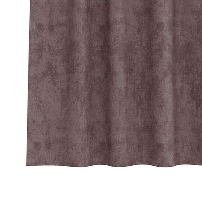 Tende in Velluto con tende 2 pcs Marrone 260 x 140 cm Velluto | homemem39