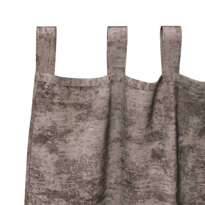 Tende in Velluto 2 pcs Cappuccino 140 x 140 cm Velluto | homemem39