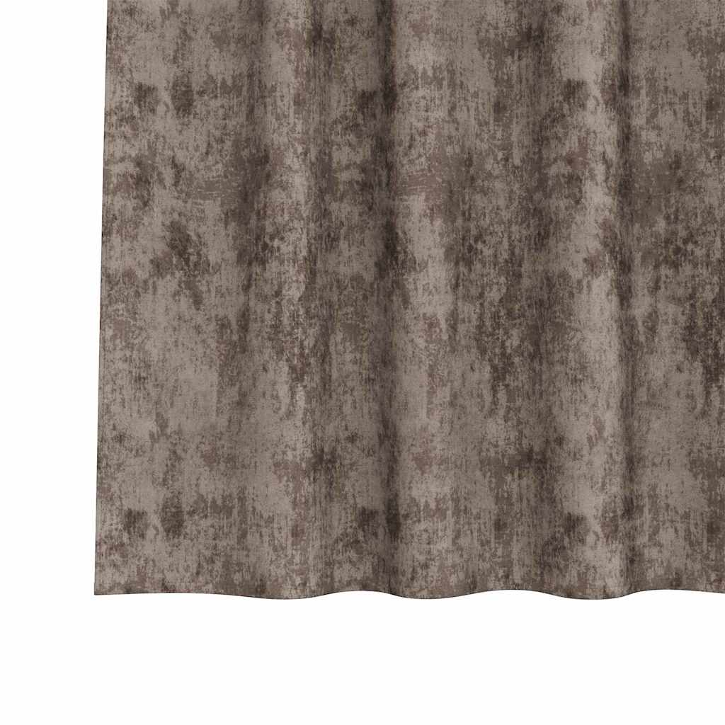 Tende in Velluto 2 pcs Cappuccino 140 x 140 cm Velluto | homemem39
