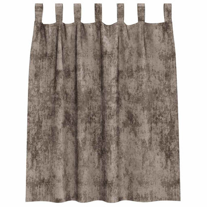 Tende in Velluto 2 pcs Cappuccino 140 x 140 cm Velluto | homemem39