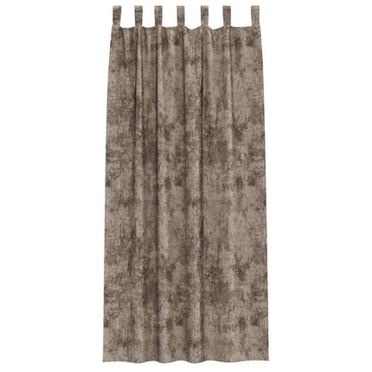 Tende in Velluto 2 pcs Cappuccino 245 x 140 cm Velluto | homemem39