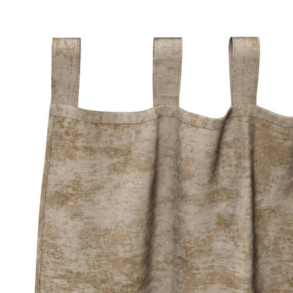 Tende in Velluto con tende 2 pcs Champagne 140 x 140 cm Velluto | homemem39