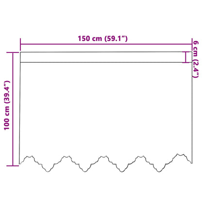Tenda in Pizzo con tende Bianco 100 x 150 cm Poliestere | homemem39