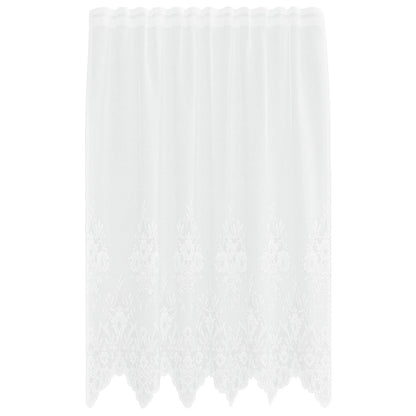 Tenda in Pizzo con tende Bianco 180 x 150 cm Poliestere | homemem39