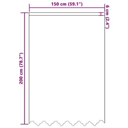 Tenda in Pizzo con tende Bianco 200 x 150 cm Poliestere | homemem39