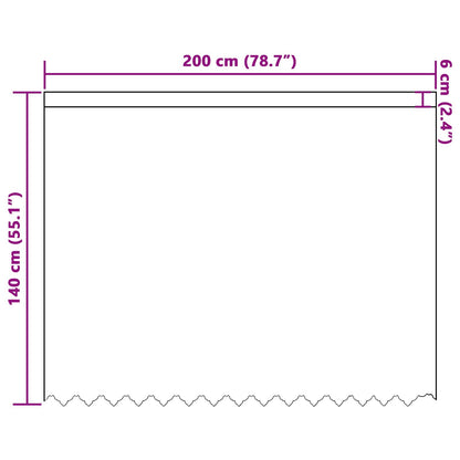Tenda in Pizzo con tende Bianco 140 x 200 cm Poliestere | homemem39