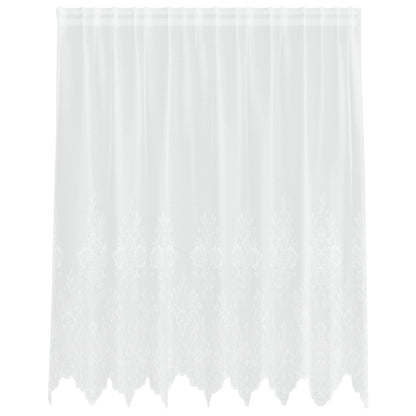 Tenda in Pizzo con tende Bianco 180 x 200 cm Poliestere | homemem39