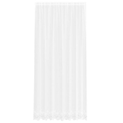 Tenda in Pizzo con tende Floreale Bianco 260x200cm Poliestere