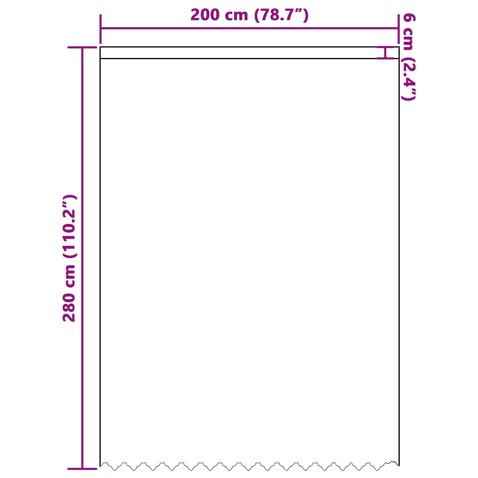Tenda in Pizzo con tende Bianco 280 x 200 cm Poliestere | homemem39