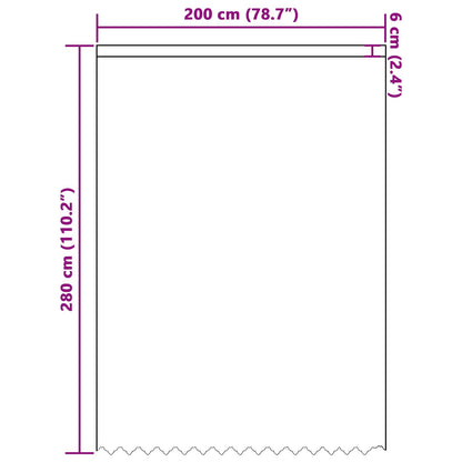 Tenda in Pizzo con tende Bianco 280 x 200 cm Poliestere | homemem39