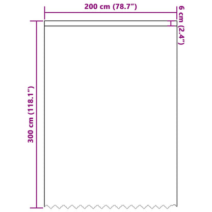 Tenda in Pizzo con tende Bianco 300 x 200 cm Poliestere | homemem39
