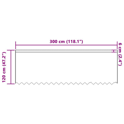 Tenda in Pizzo con tende Bianco 120 x 300 cm Poliestere | homemem39