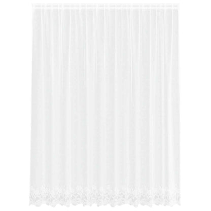 Tenda in Pizzo con tende Bianco 200 x 300 cm Poliestere
