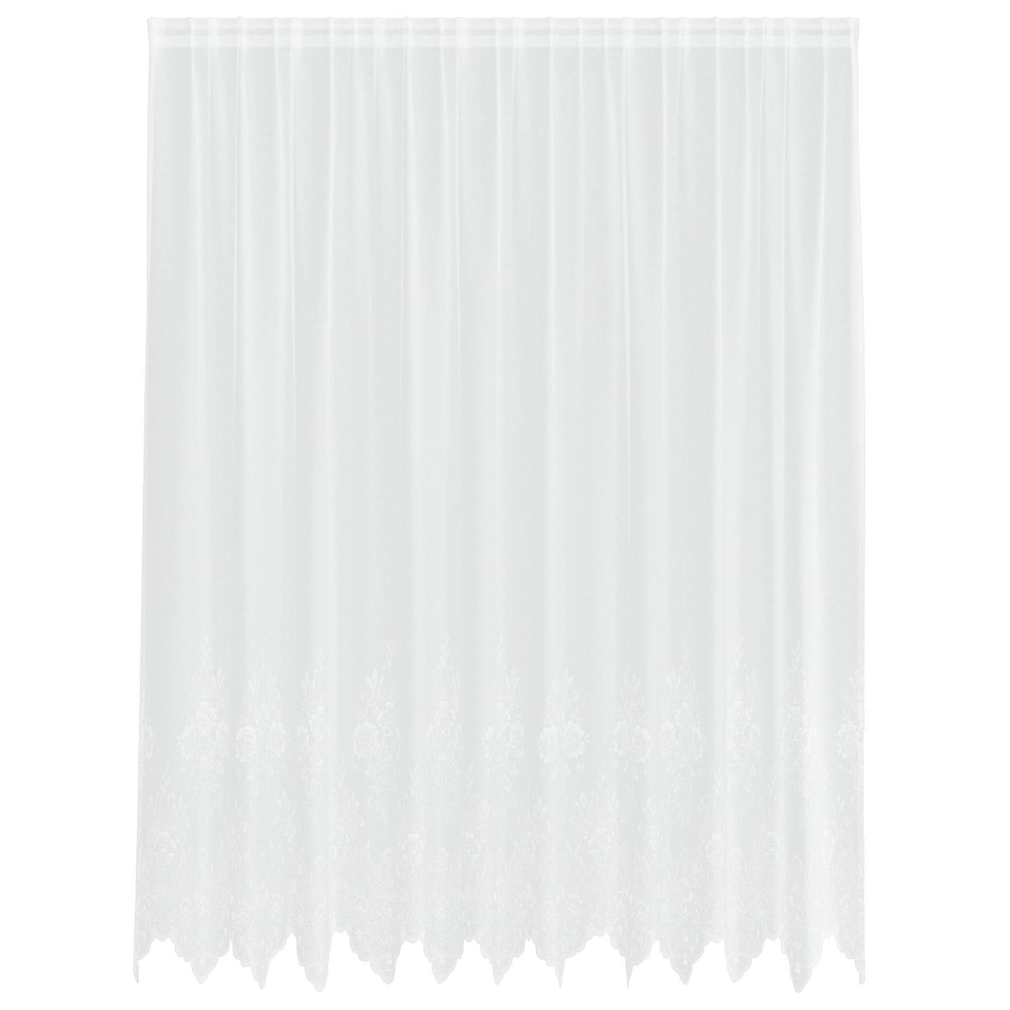 Tenda in Pizzo con tende Bianco 200 x 300 cm Poliestere | homemem39
