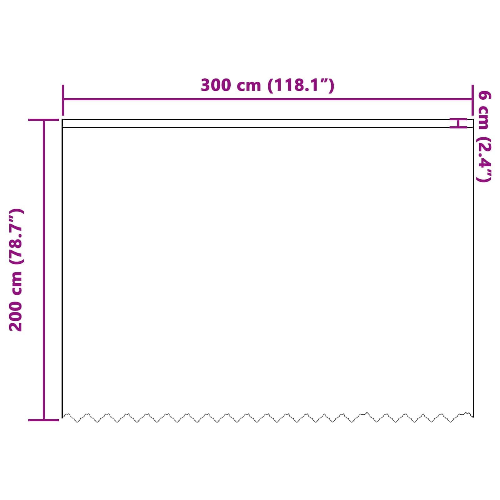 Tenda in Pizzo con tende Bianco 200 x 300 cm Poliestere | homemem39