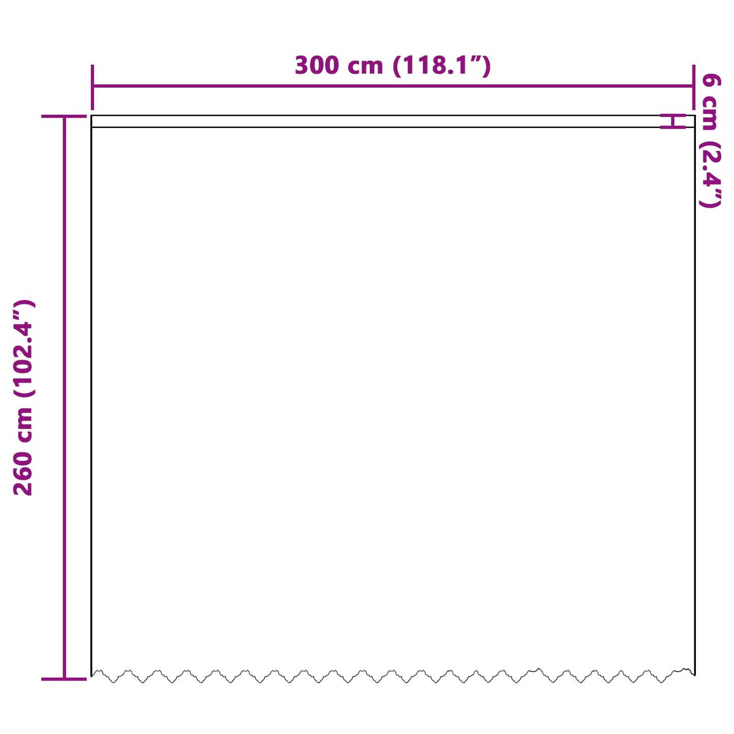 Tenda in Pizzo con tende Bianco 260 x 300 cm Poliestere | homemem39