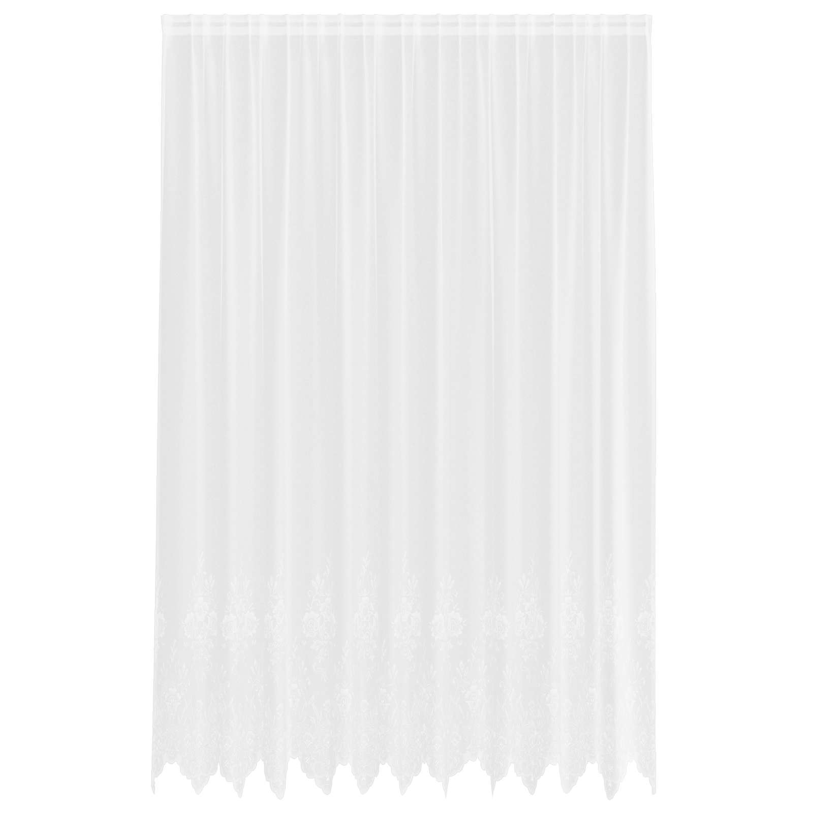 Tenda in Pizzo con tende Bianco 300 x 300 cm Poliestere | homemem39