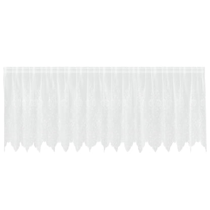 Tenda in Pizzo con tende Bianco 120 x 400 cm Poliestere | homemem39