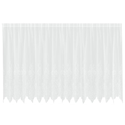 Tenda in Pizzo con tende Bianco 160 x 400 cm Poliestere | homemem39