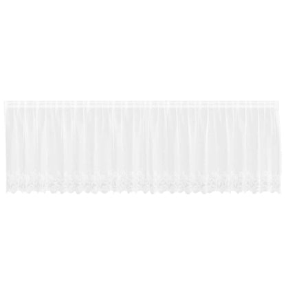 Tenda in Pizzo con tende Bianco 100 x 500 cm Poliestere