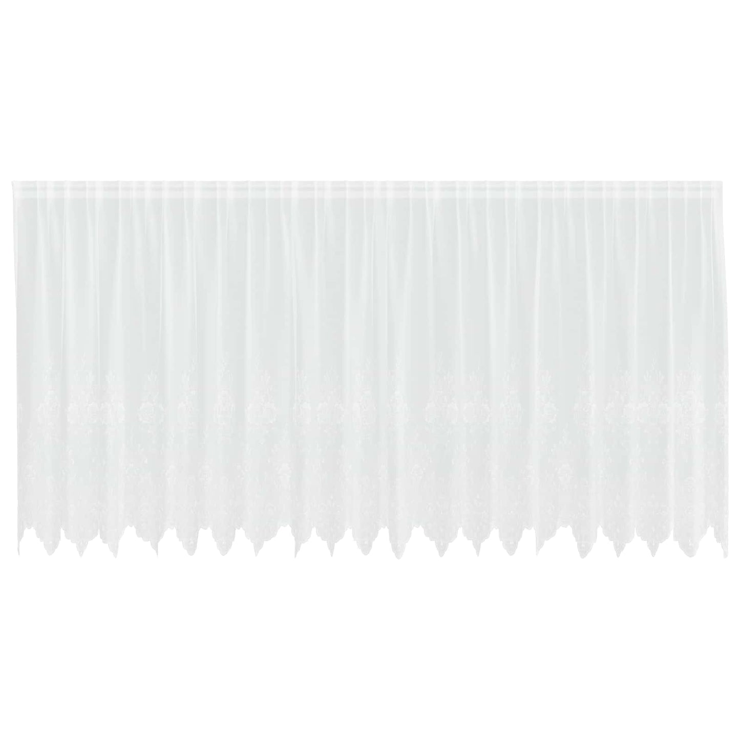 Tenda in Pizzo con tende Bianco 180 x 500 cm Poliestere | homemem39