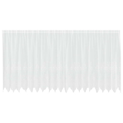 Tenda in Pizzo con tende Bianco 180 x 500 cm Poliestere | homemem39